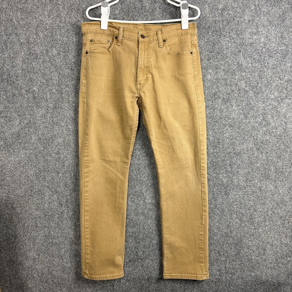 Levis 513 Jeans Mens Size 33 Brown Denim Slim Straight